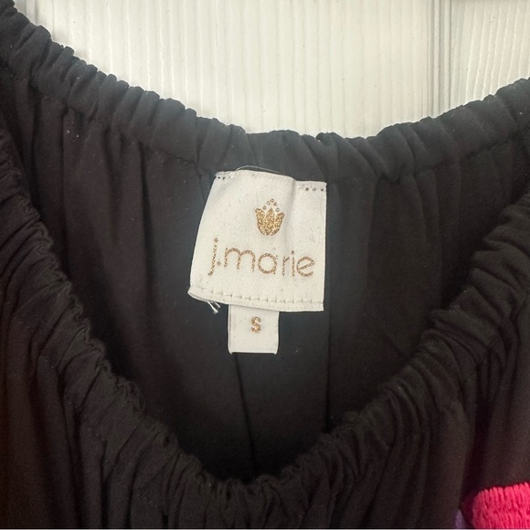 J Marie Black Embroidered Romper - Picture 2 of 3